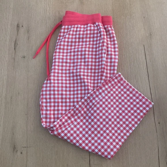 Draper James Pink Gingham Pull on Pants size L NWT - Picture 2 of 6